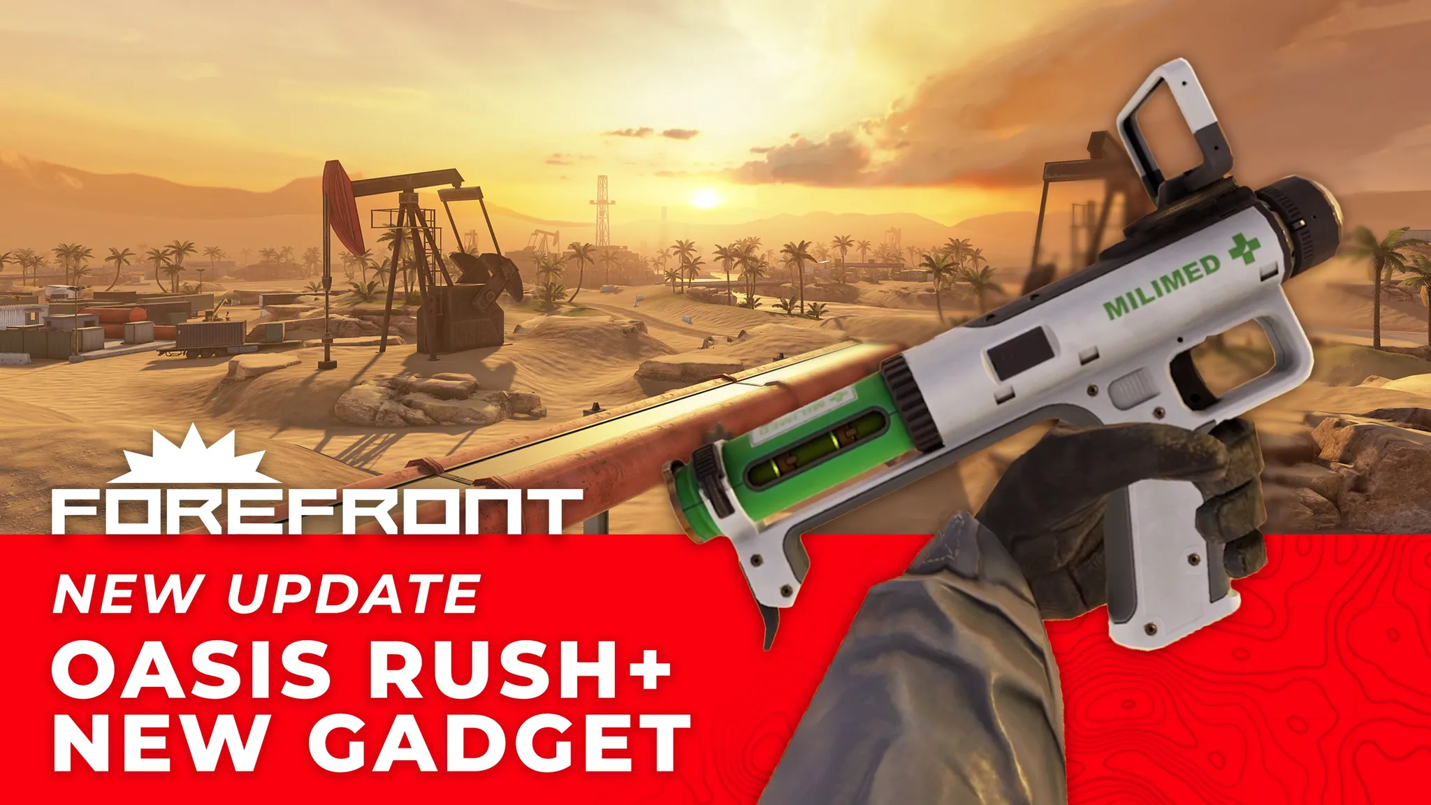 Обновление Forefront: карта Oasis Rush и стимулятор для медиков